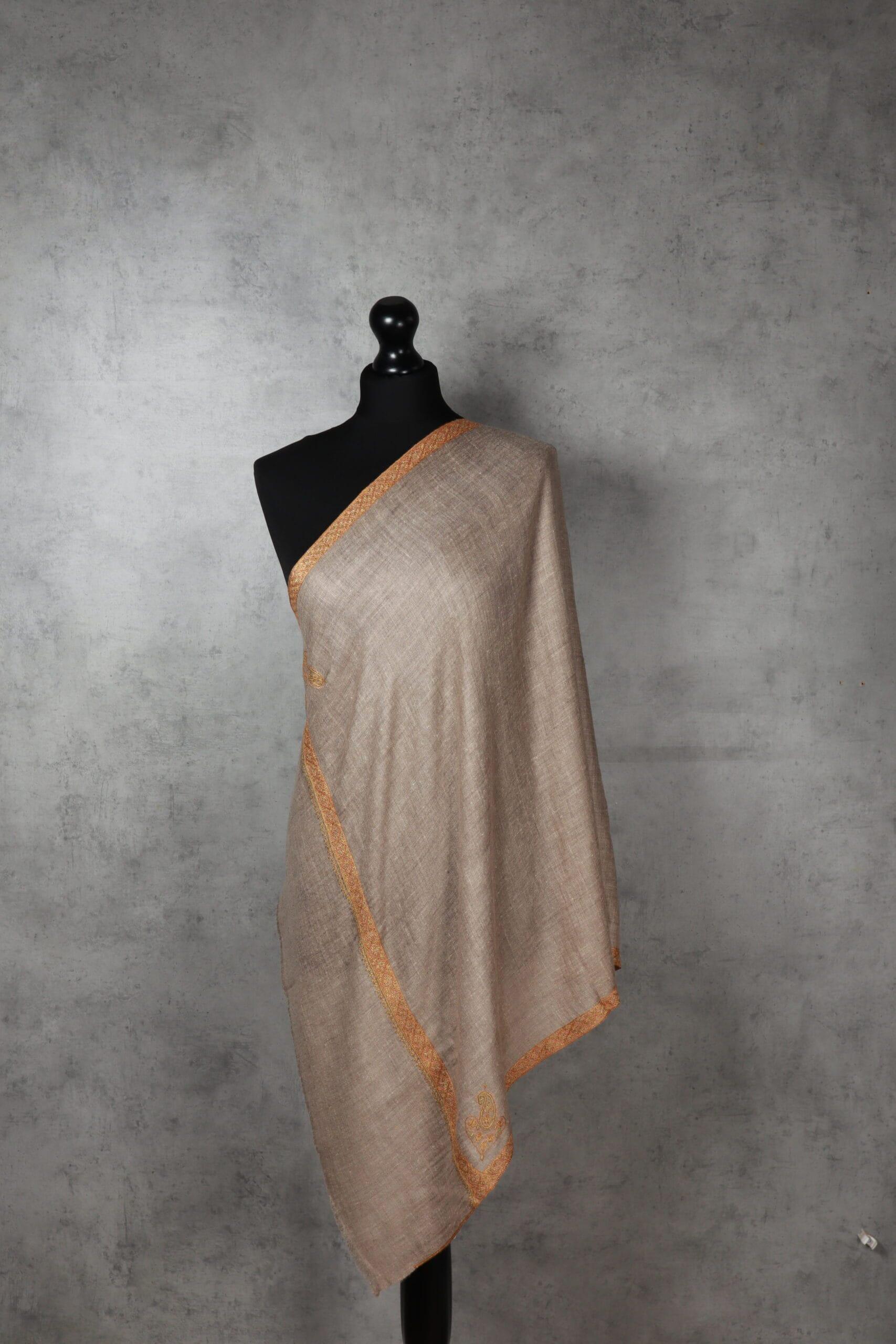 Naqqashi-–-Fine-Touches-Green-scaled-600x900 Pashmina-e-Terra Scarf