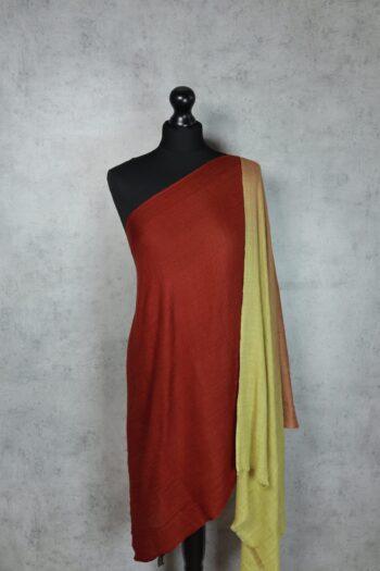 Ombre Mist Scarf - Brick & Matcha