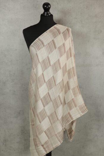Artisan Grid Scarf - Brown