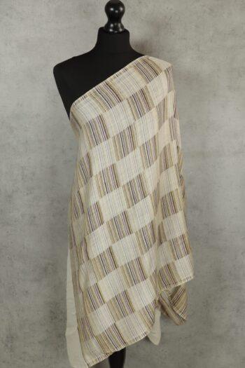 Artisan Grid Scarf - Light Purple