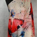 Echo Silk Scarf - Red Butterfly