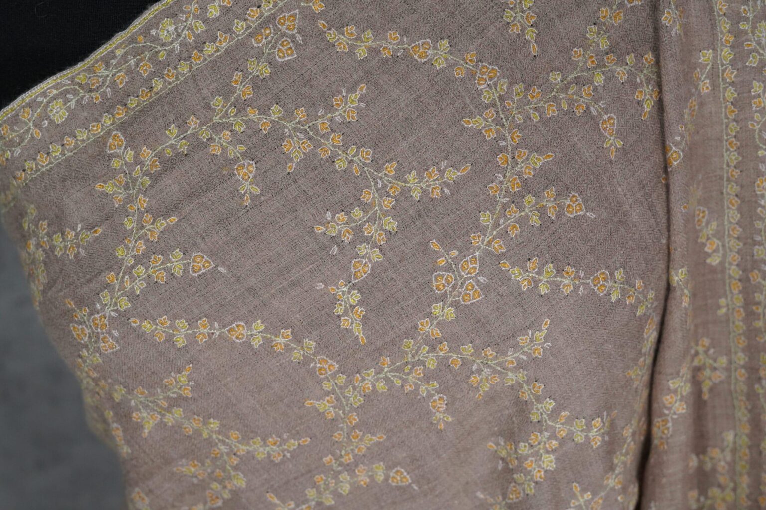 Olive Baagh Green Cashmere Pashmina Shawl