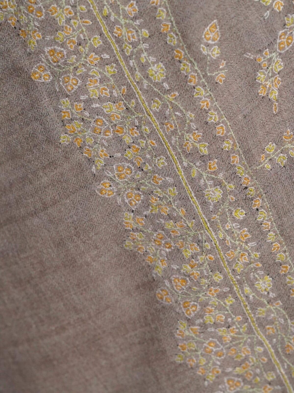 Olive Baagh Green Cashmere Pashmina Shawl