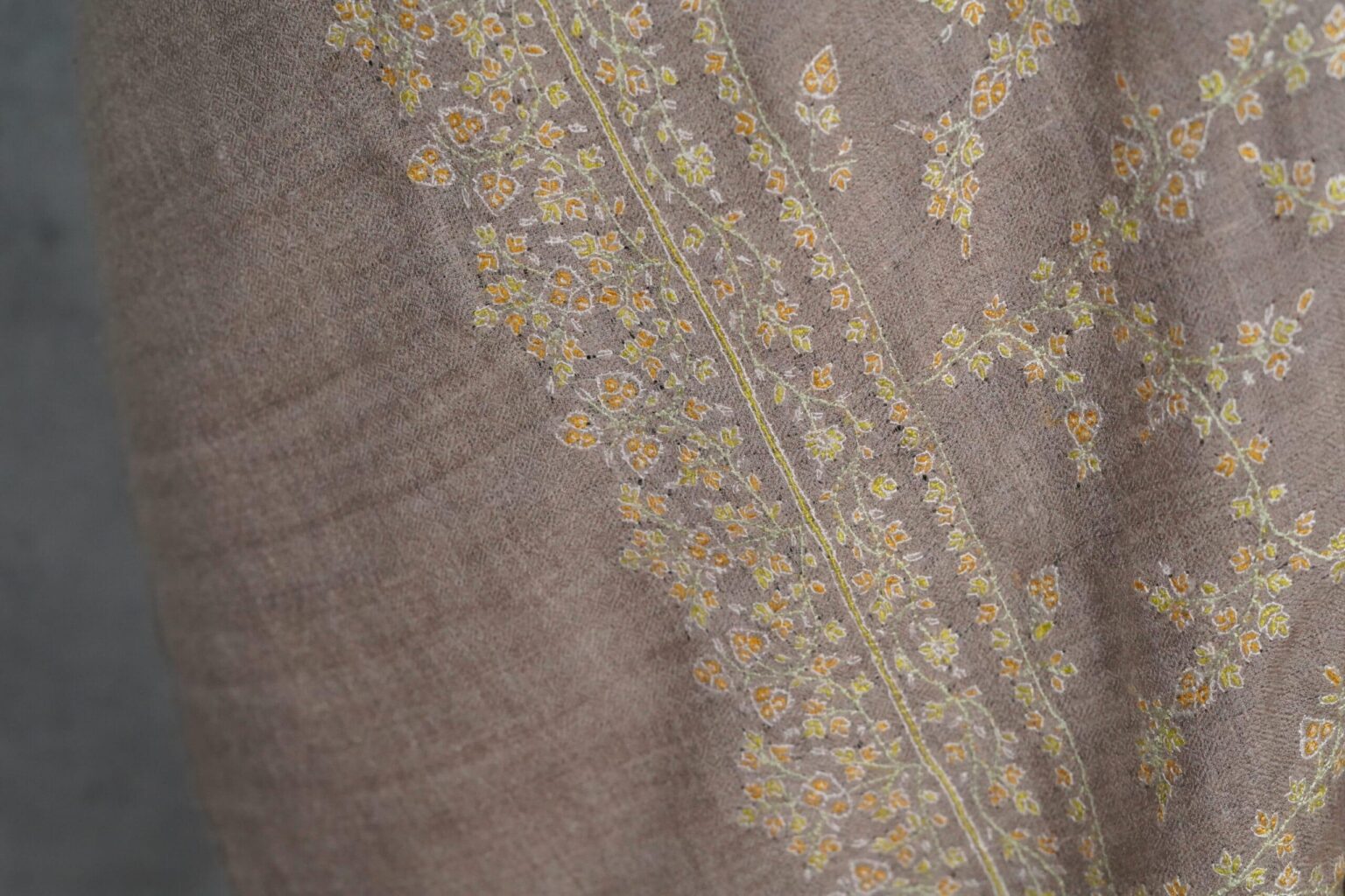Olive Baagh Green Cashmere Pashmina Shawl