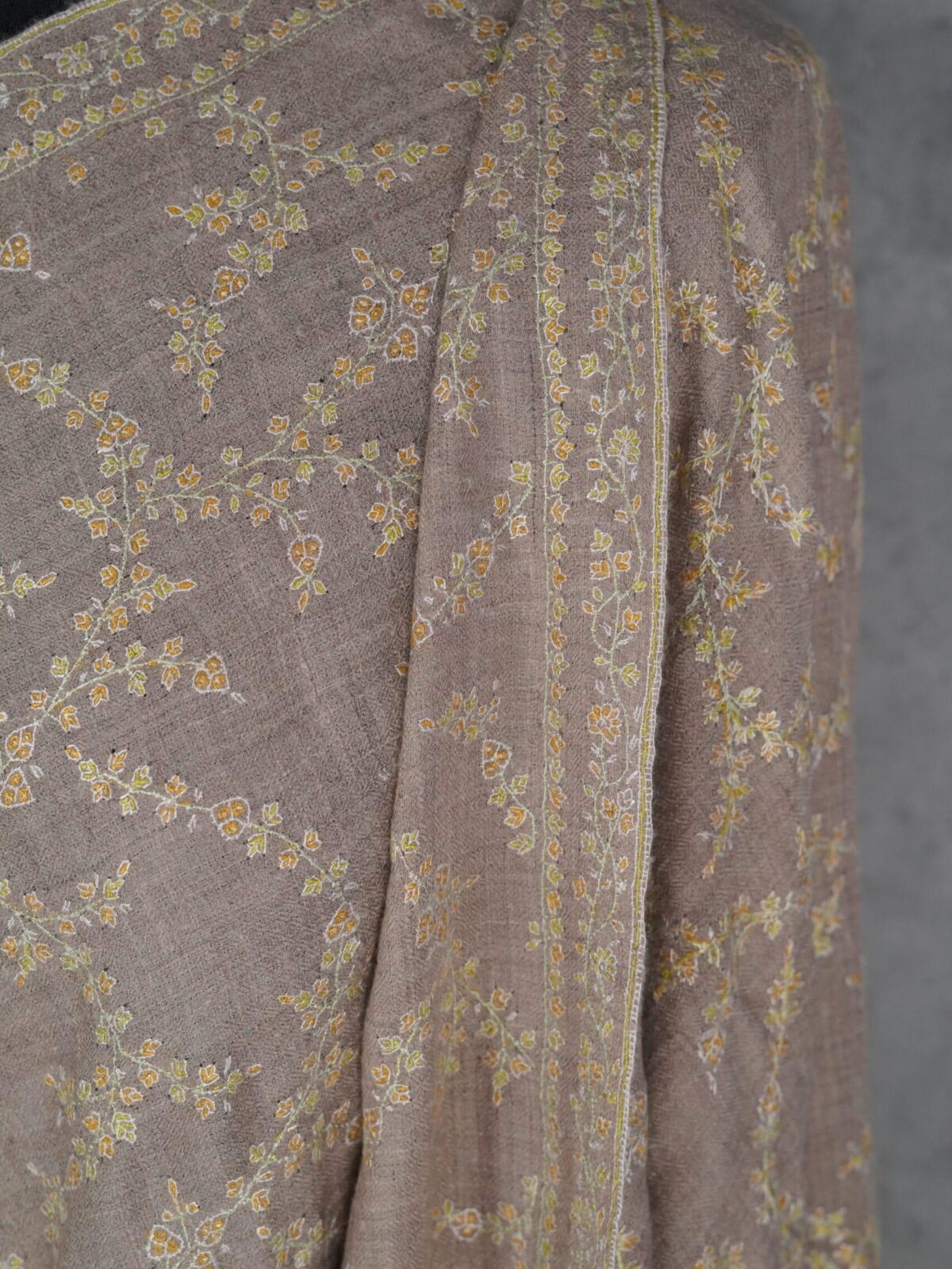 Olive Baagh Green Cashmere Pashmina Shawl