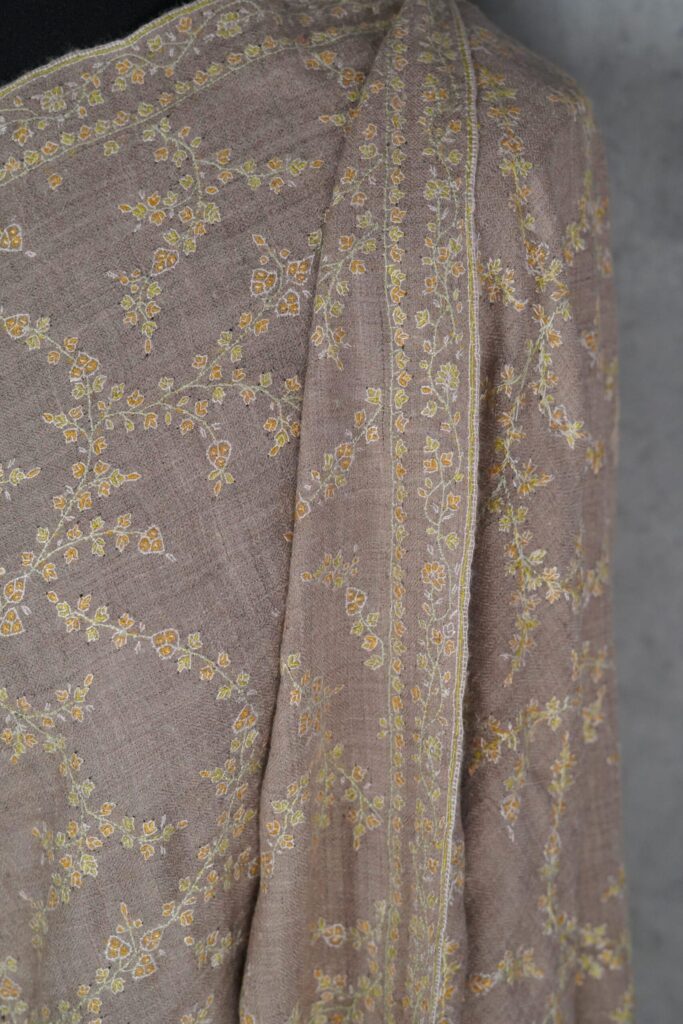Olive Baagh Green Cashmere Pashmina Shawl