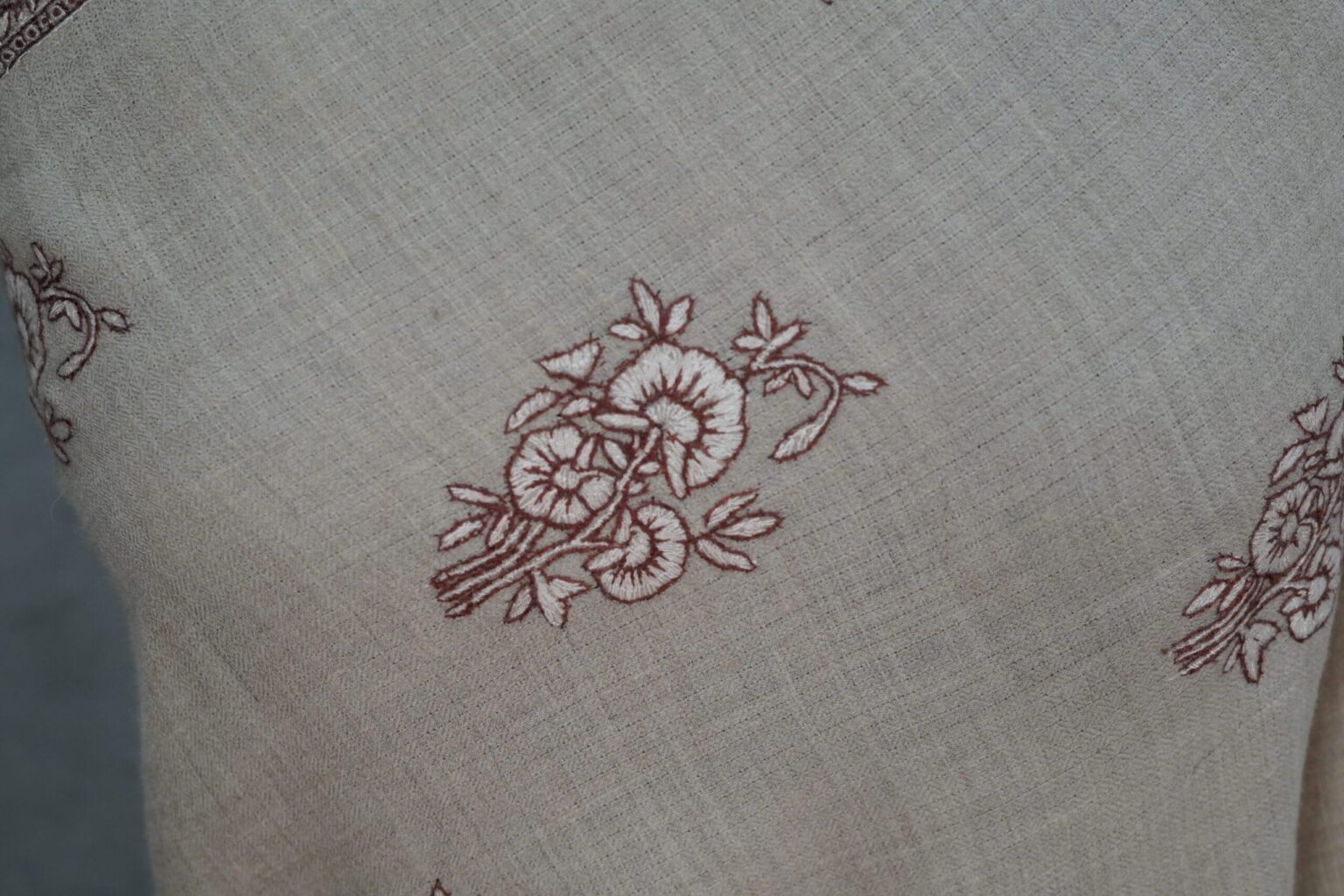 Gulnaaz Floral Wrap Handmade Pashmina Shawl