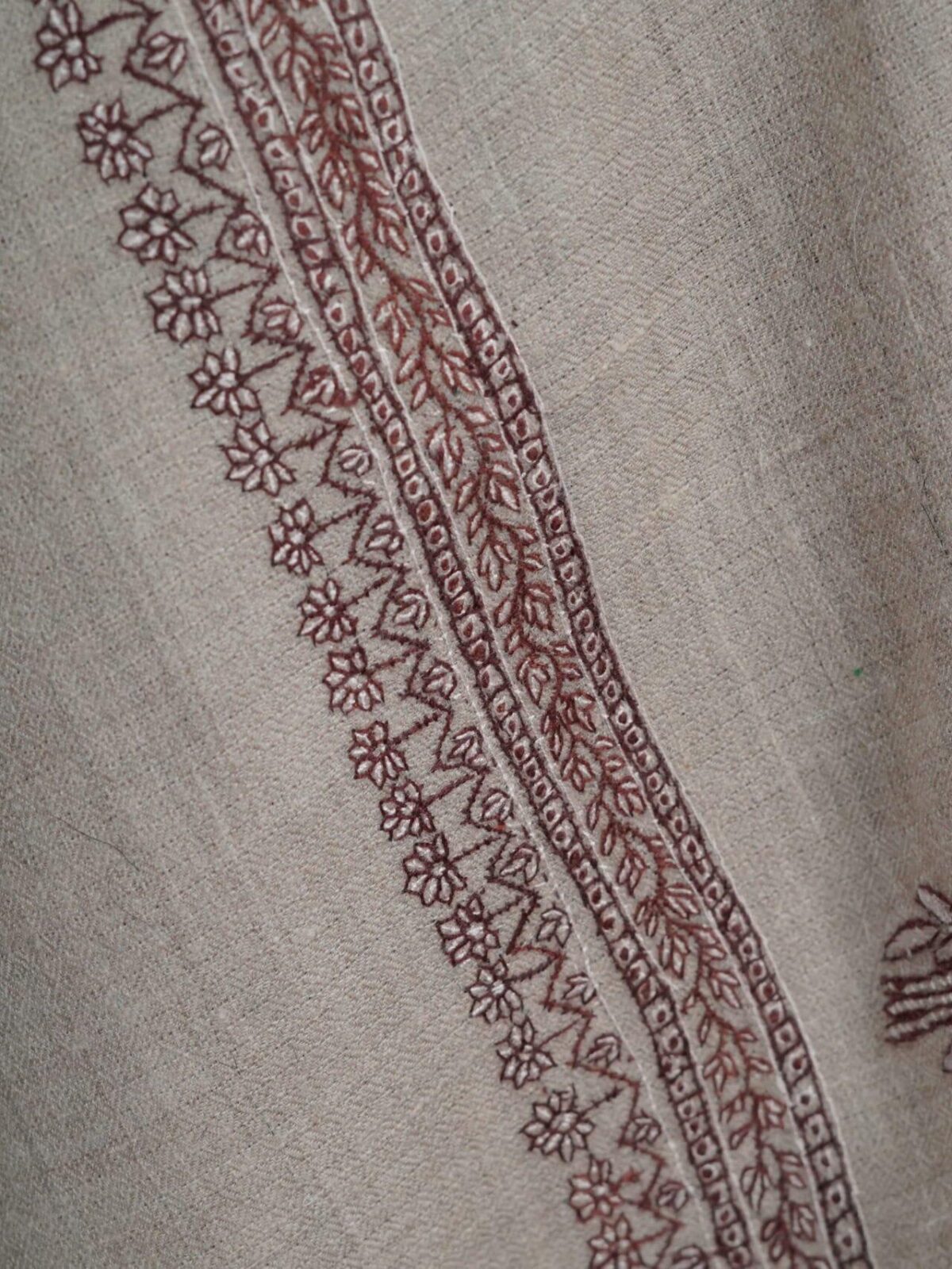 Gulnaaz Floral Wrap Handmade Pashmina Shawl