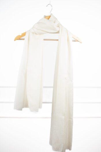 Woven Verses Scarf - White