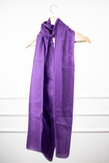 Jacquard Veil Scarf - Purple