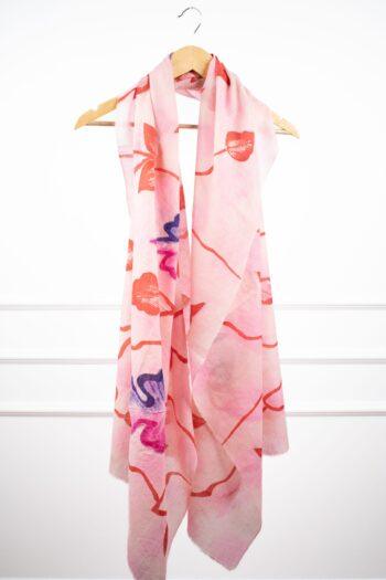 ThreadBloom Scarf - Pink