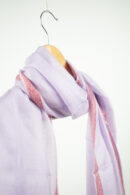 The Pastel Mirage Stole in lilac – reversible pastel color stole in wool-silk blend from Kashmir