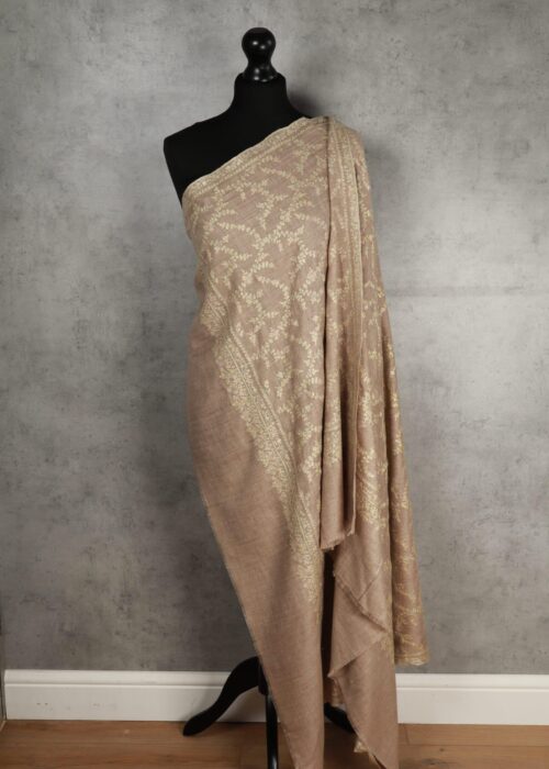 Olive Baagh Green Cashmere Pashmina Shawl