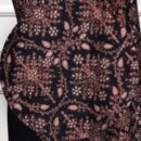 Ember Bloom Stole - Night Blue