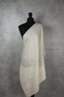 Sandskein Pashmina Stole in ivory – breathable lightweight cashmere wrap with timeless plain weave