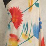 Painted Dream Scarf - Abstract Flowers