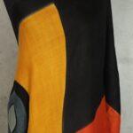 Painted Dream Scarf - Mustard & Black