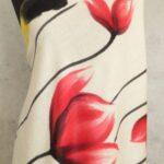 Painted Dream Scarf - Red Tulips