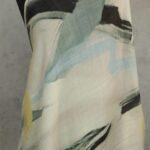 Floral Palette Scarf - Faded Green