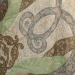 Royal Crest Shawl - Brown & Pink