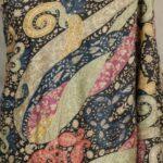 Royal Crest Scarf - Flowers on Black