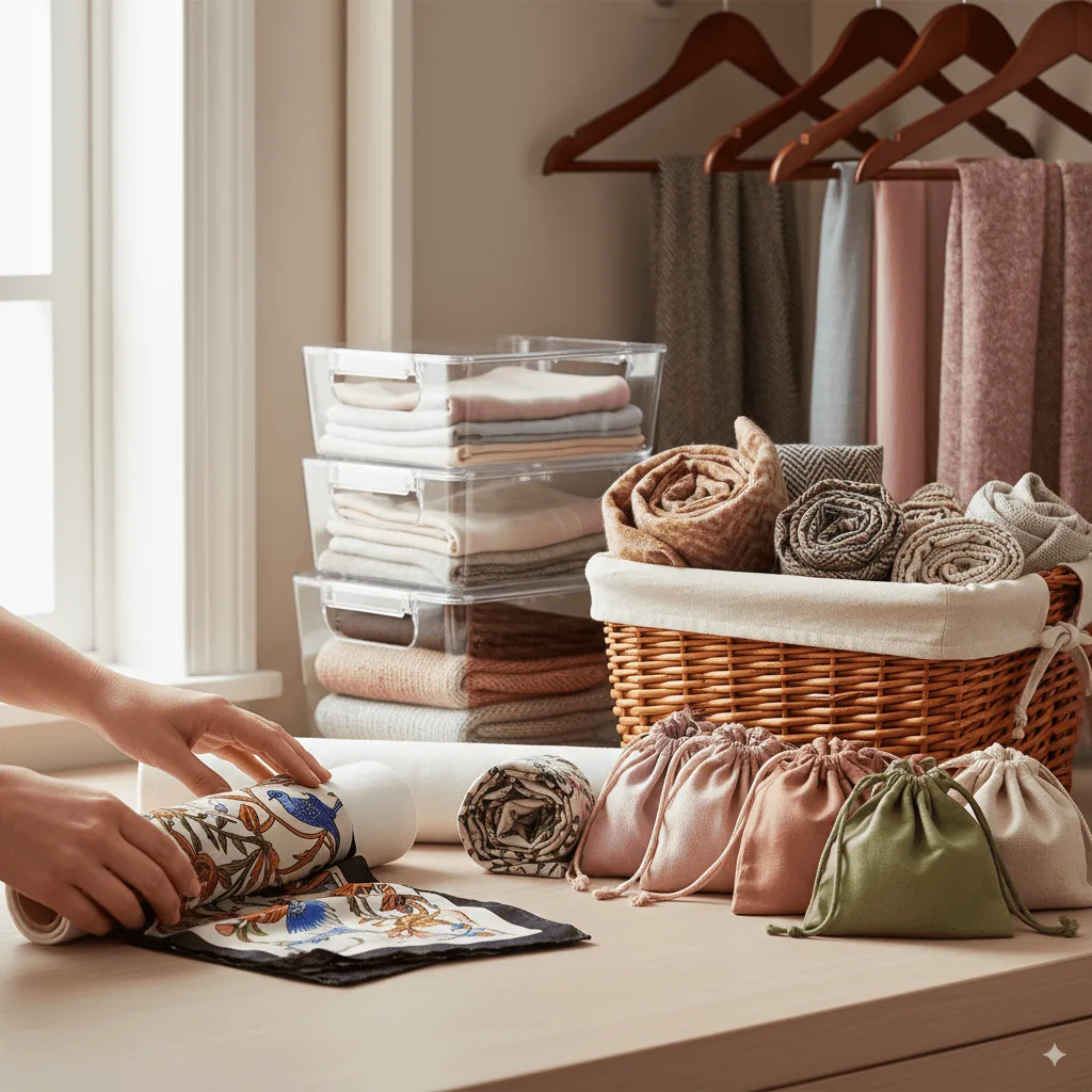 How to Store Scarves Properly: 12 Methods That Prevent Damage