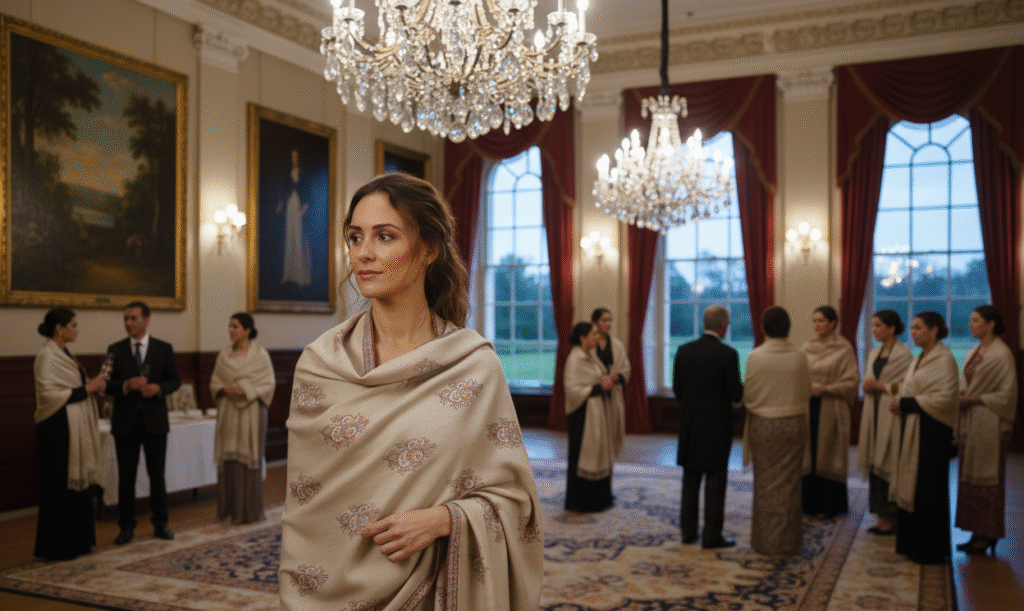 draping-over-the-shoulders-a-way-to-wear-a-kashmiri-shawl