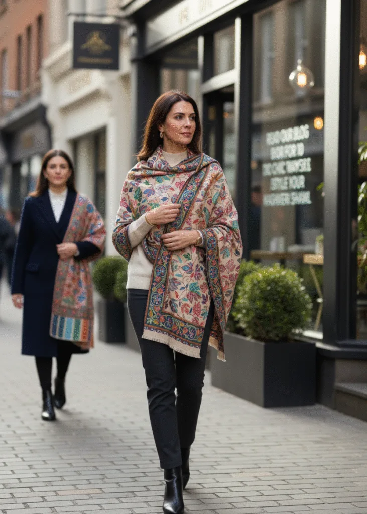 how-to-wear-a-kashmiri-shawl