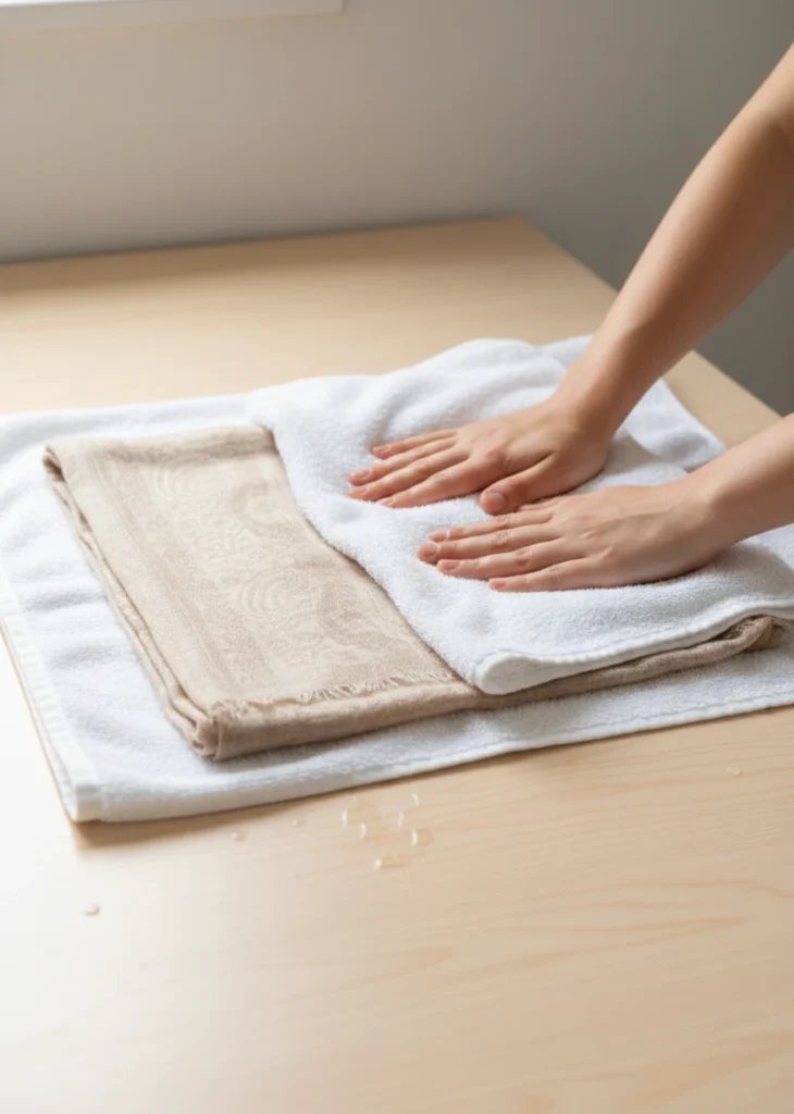 removing-water-from-scarf-without-wringing