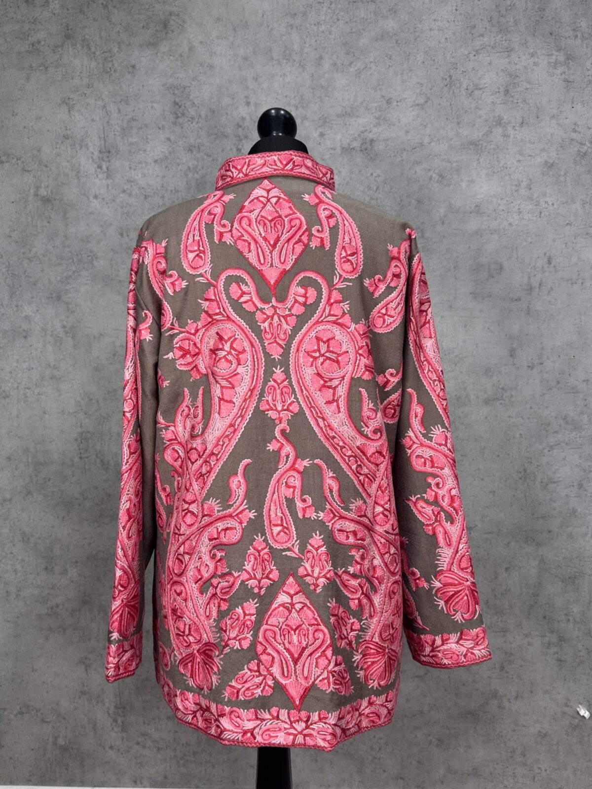 The Nishat Rouge Kashmiri Short Woollen Jacket