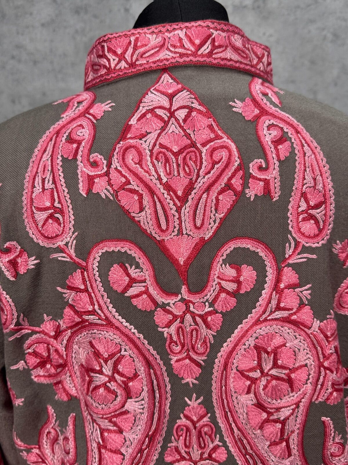 The Nishat Rouge Kashmiri Short Woollen Jacket