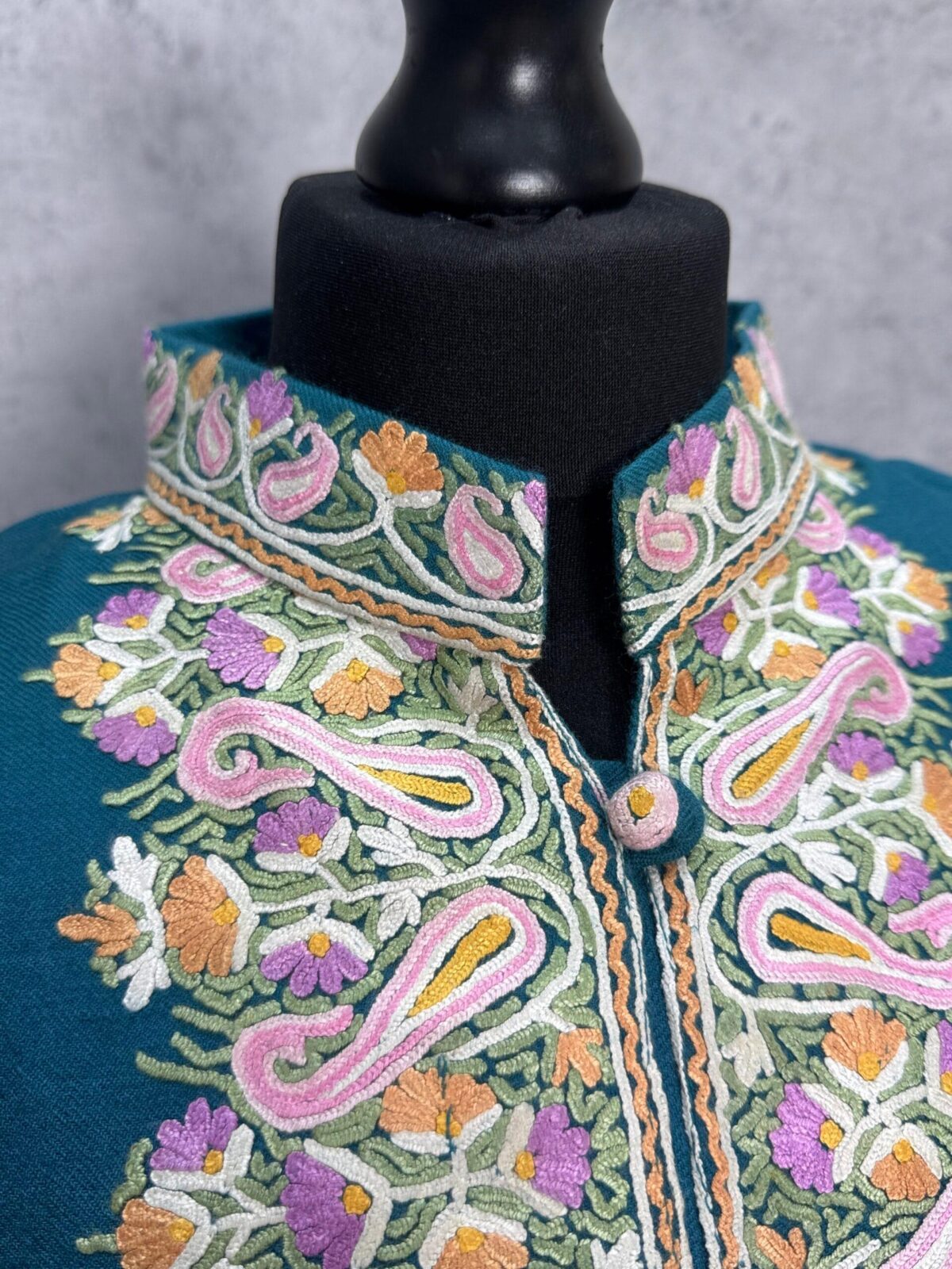 The Verinag Bloom Kashmiri Long Woollen Jacket