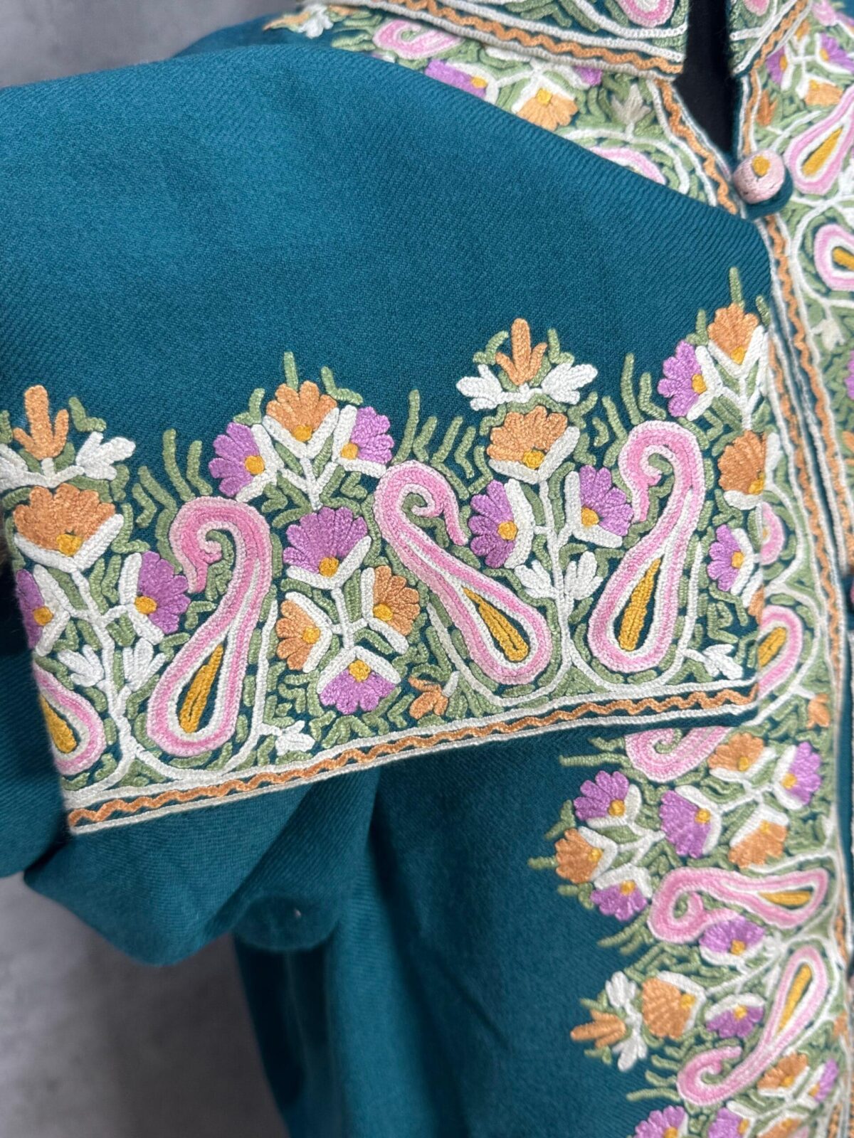 The Verinag Bloom Kashmiri Long Woollen Jacket