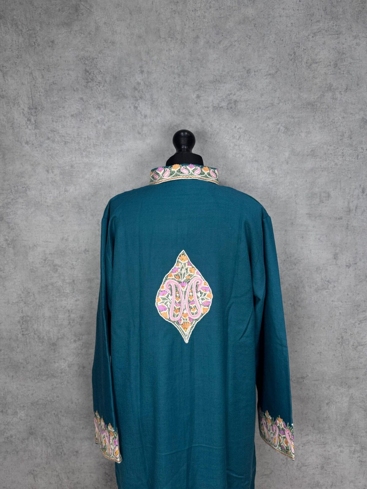The Verinag Bloom Kashmiri Long Woollen Jacket