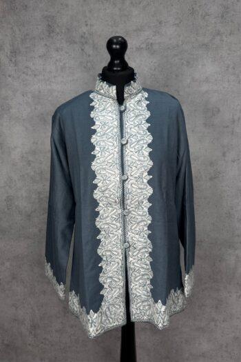 The Lidder Mist Kashmiri Short Woollen Jacket