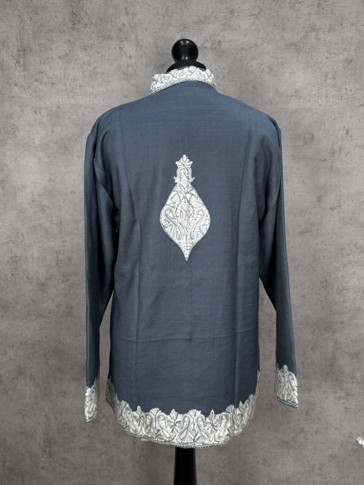 The Lidder Mist Kashmiri Short Woollen Jacket