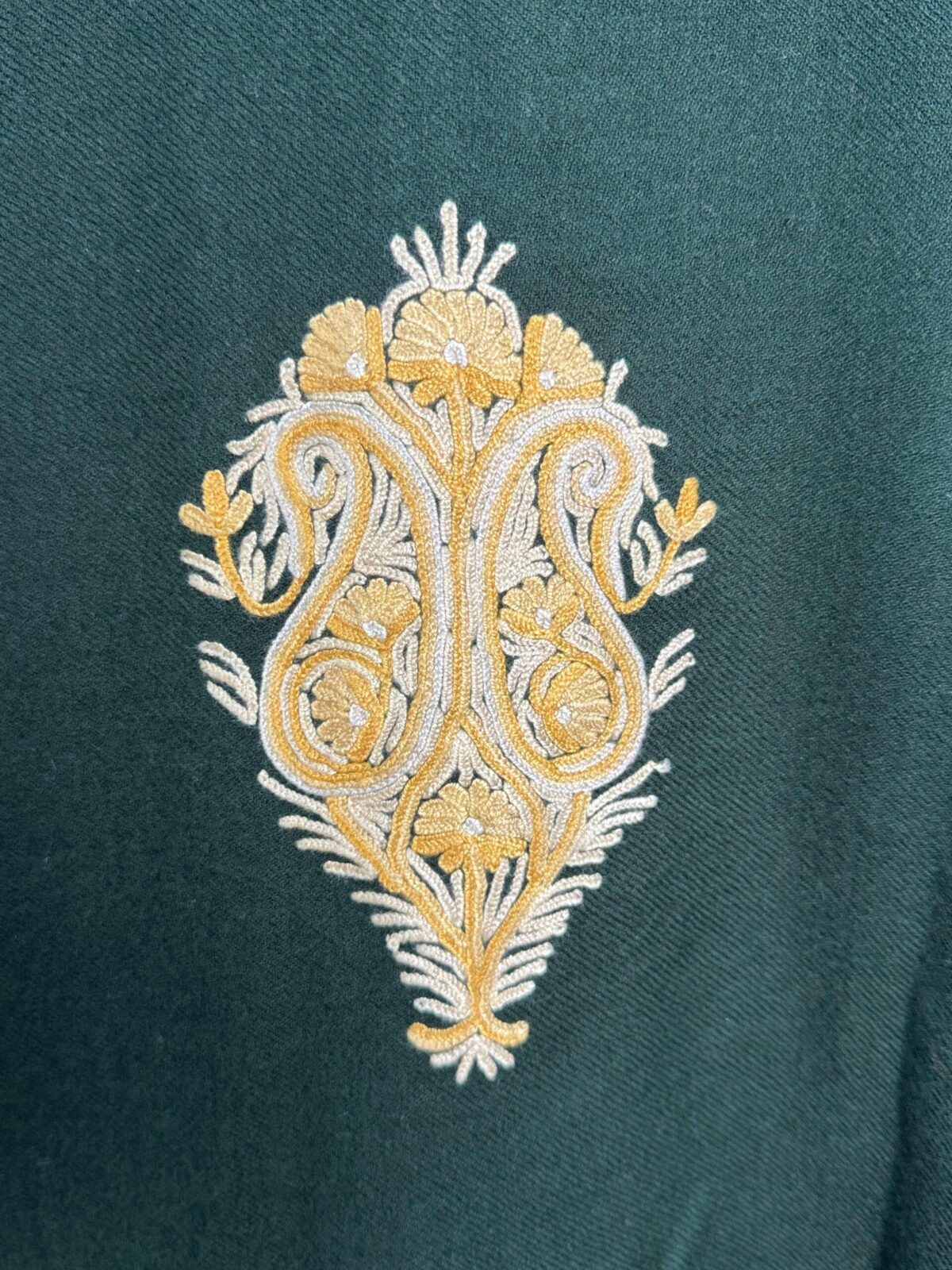 The Zabarwan Gold Kashmiri Woollen Jacket
