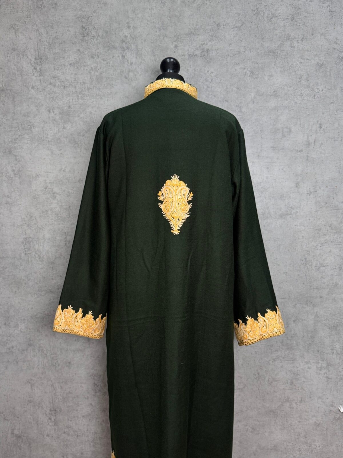 The Zabarwan Gold Kashmiri Woollen Jacket