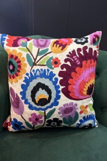 IMG_4009-2-350x525 Rangrez Gulnaar Kashmiri Wool Aari-Embroidered Cushion Cover