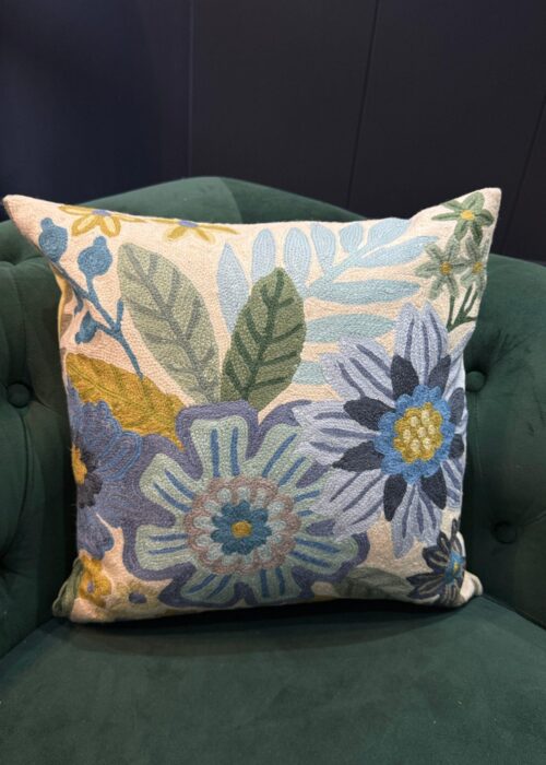 Gul-e-Aab Handcrafted Wool Cushion Cover