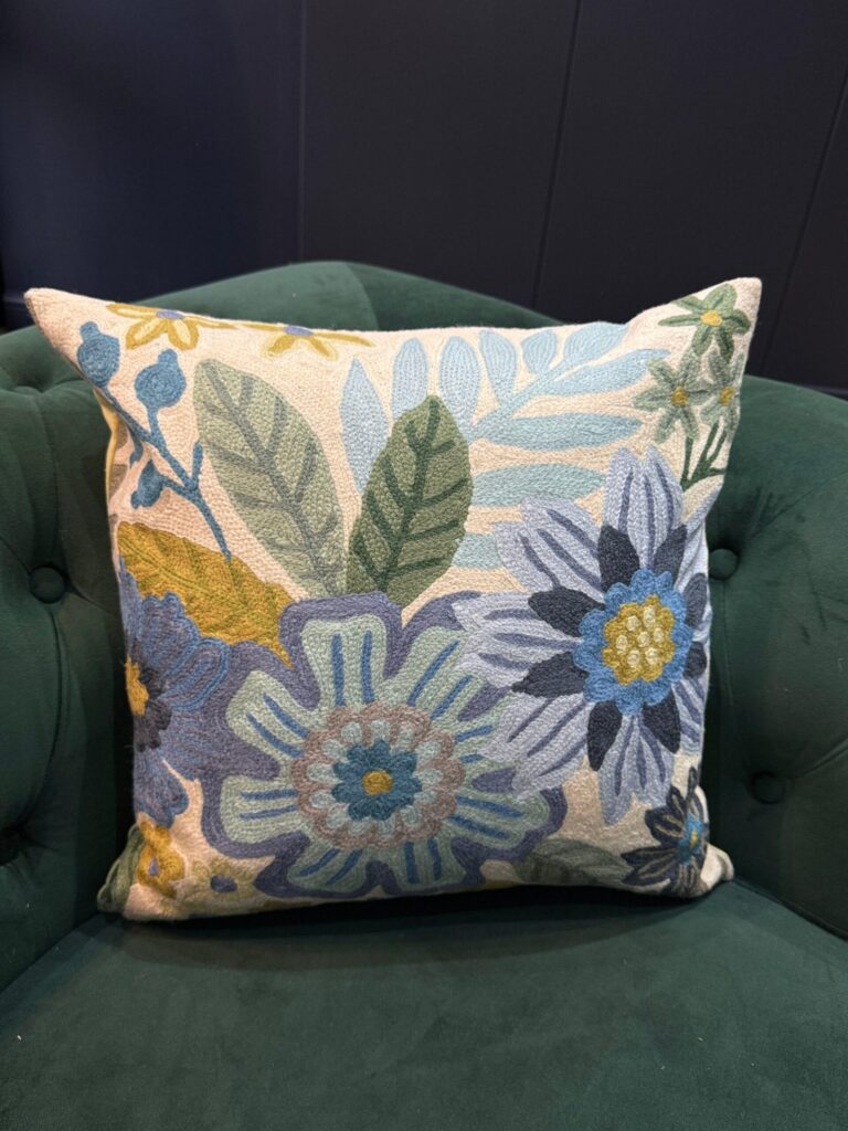 Gul-e-Aab Handcrafted Wool Cushion Cover