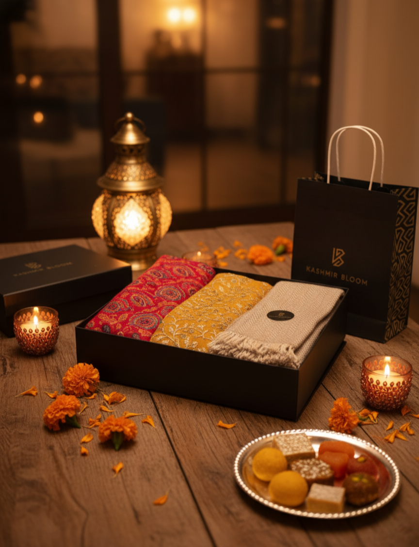 the-silk-and-wool-hamper-from-kashmir-blooms-luxury-diwali-gift-collection
