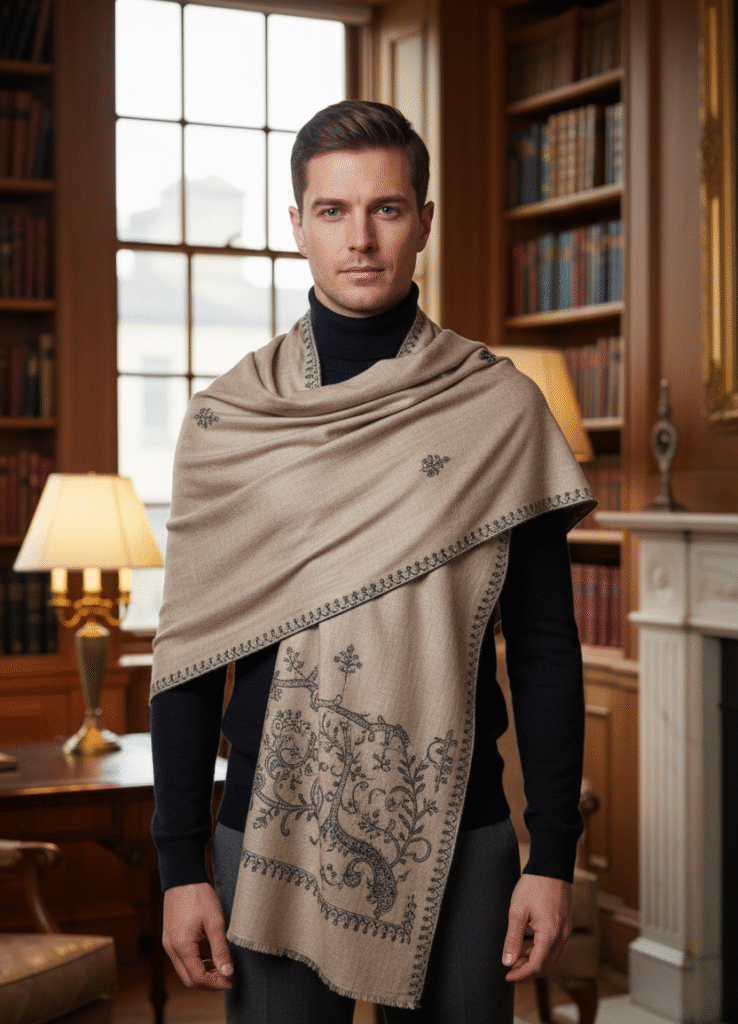 classic-fall-a-way-to-wear-a-shawl
