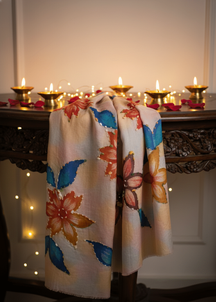 thread-bloom-scarf-a-diwali-gift-for-a-friend