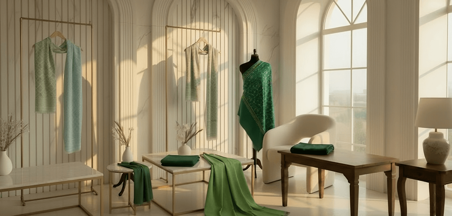 The Green Scarf Collection: Serenity in Every Thread