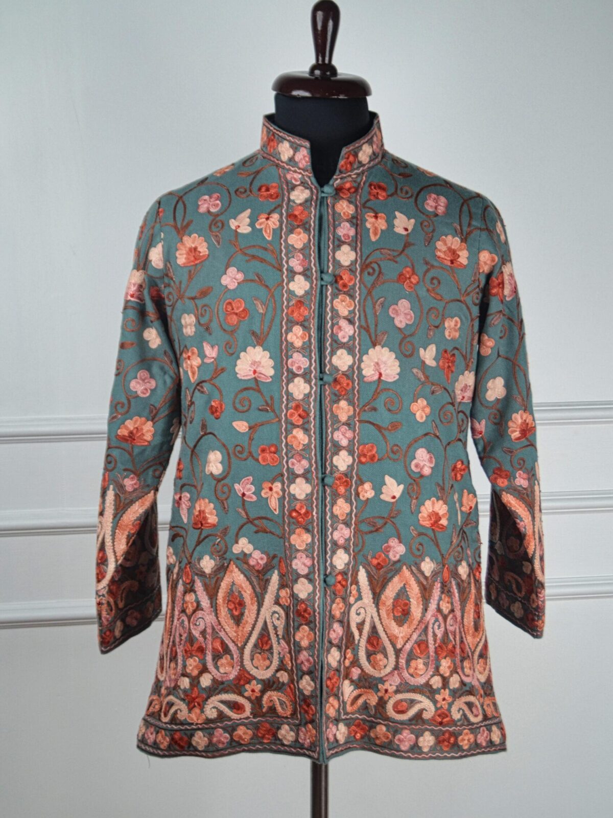 Wildflower Weave Kashmiri Short Woollen Jacket
