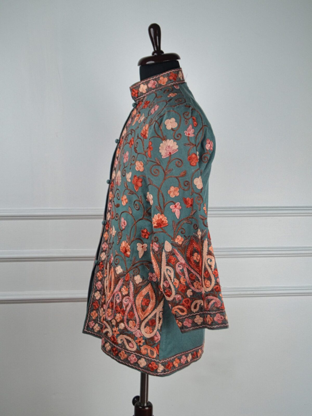 Wildflower Weave Kashmiri Short Woollen Jacket