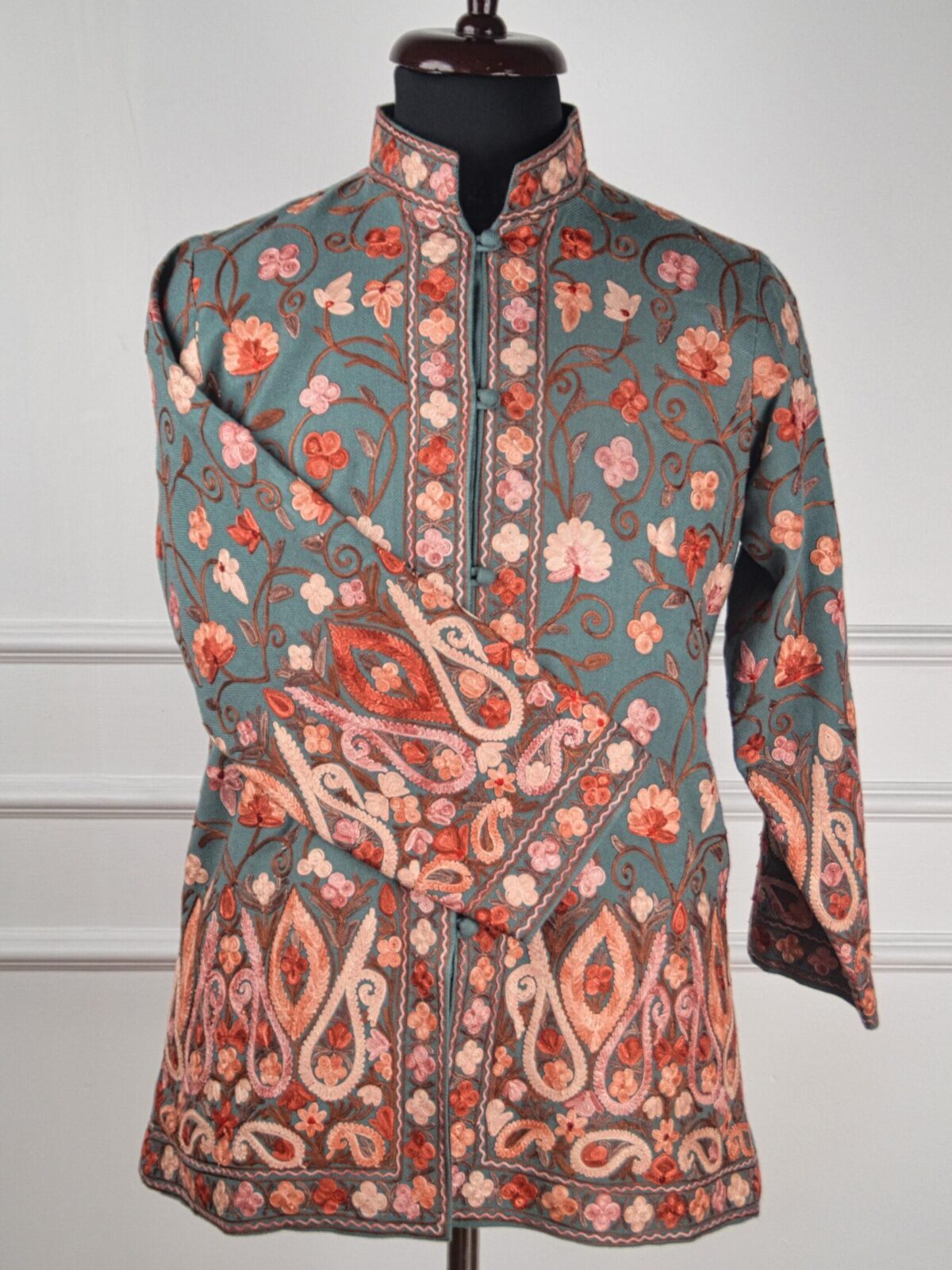 Wildflower Weave Kashmiri Short Woollen Jacket