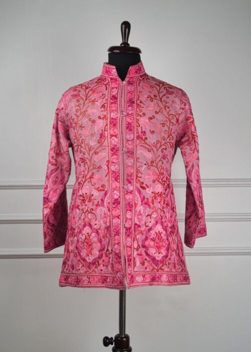 Embrace of Bloom Kashmiri Short Woollen Jacket