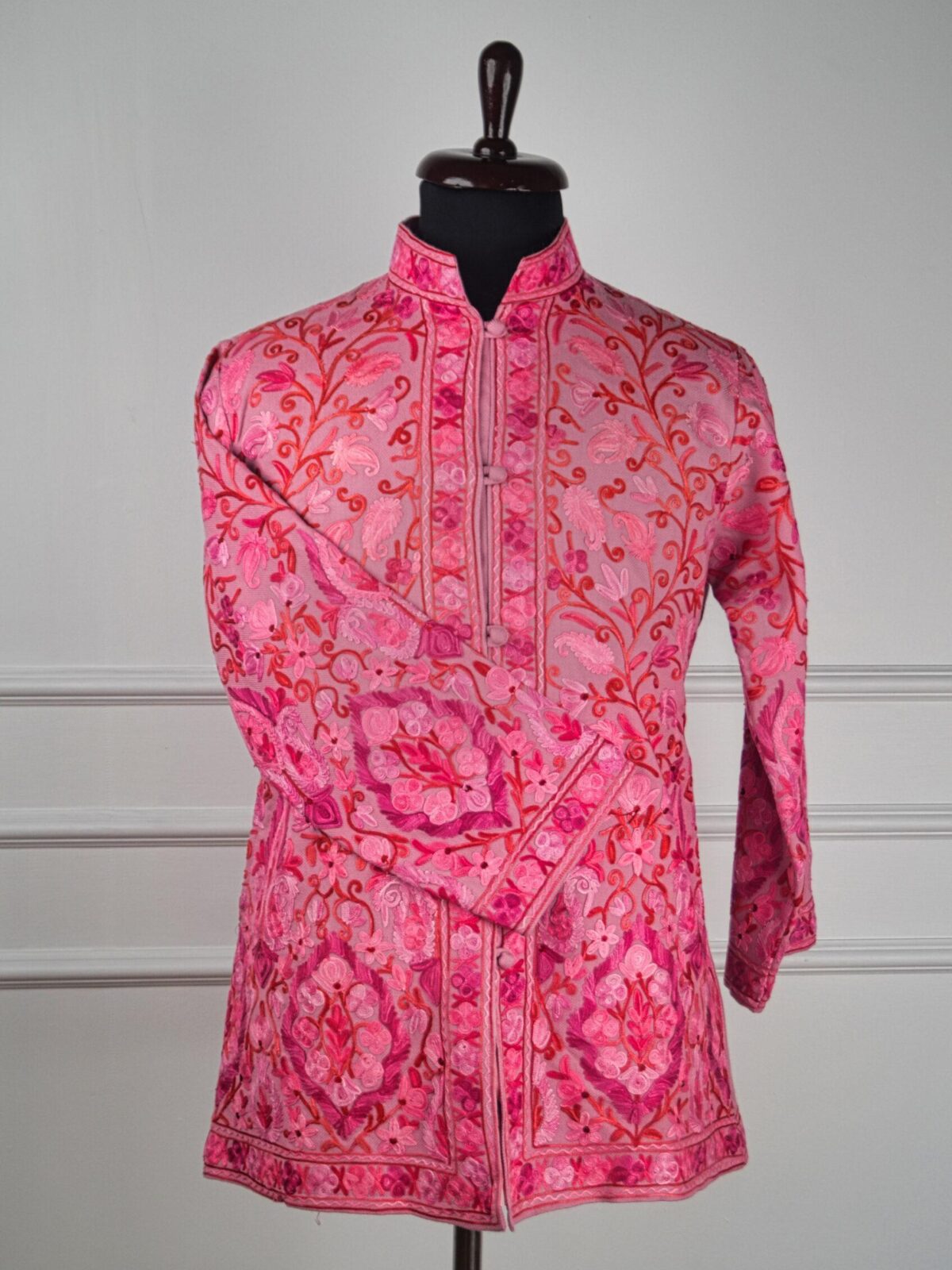 Embrace of Bloom Kashmiri Short Woollen Jacket